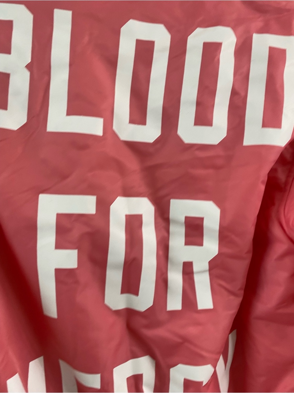 Daily Paper Blood For Mercy Y2K Bomber Jacket Rare Pink Limited Edition Size XS - Picture 13 of 14